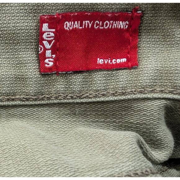 Vintage Y2K Levi's Skirt Surplus Green Maxi Side Slit Women's Size 22 - Picture 6 of 7